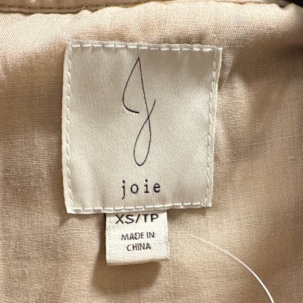 Joie Plaid Utility Jacket - Cream and Brown - Picture 2 of 3